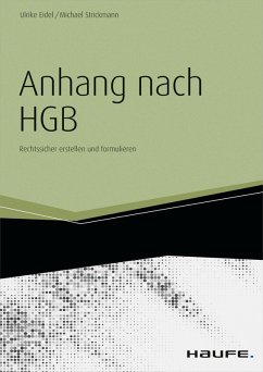 Der Anhang nach HGB - inkl. Arbeitshilfen online (eBook, PDF) - Eidel, Ulrike; Strickmann, Michael