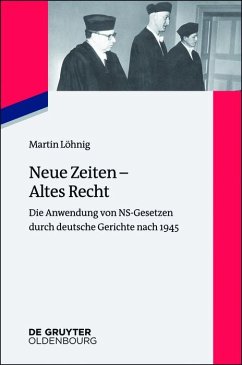 Neue Zeiten - Altes Recht (eBook, ePUB) - Löhnig, Martin