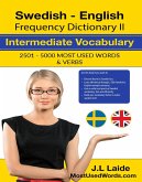 Swedish English Frequency Dictionary II - Intermediate Vocabulary - 2501-5000 Most Used Words & Verbs (eBook, ePUB) Swedish English Frequency Dictionary II - Intermediate Vocabulary - 2501-5000 Most Used Words & Verbs (eBook, ePUB)