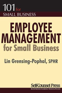 Employee Management for Small Business (eBook, ePUB) - Grensing-Pophal, Lin