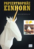 Papiertrophäe Einhorn zum Selbstgestalten Papiertrophäe Einhorn zum Selbstgestalten