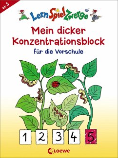 LernSpielZwerge - Mein dicker Konzentrationsblock für die Vorschule