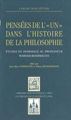 Cover Pensees de l'un dans l'histoire philosop (eBook, PDF)