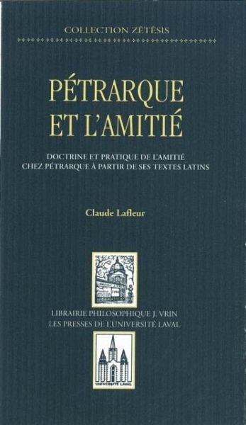 Petrarque et l'amitie (eBook, PDF)