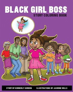 Cover Black Girl Boss Story Coloring Book