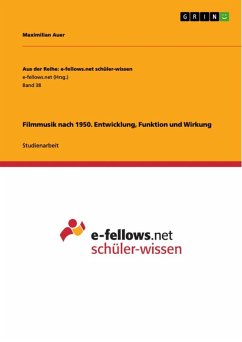 Filmmusik nach 1950. Entwicklung, Funktion und Wirkung (eBook, ePUB)