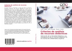 Criterios de análisis de recursos didácticos - Sacco, Lucía C.;Tatángelo, Liliana;Scolaris, Rosana I.