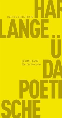 Über das Poetische - Lange, Hartmut