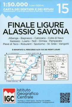 IGC Wanderkarte Finale Ligure - Alassio - Savona