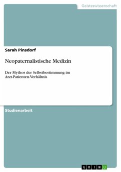 Neopaternalistische Medizin (eBook, ePUB)