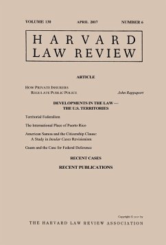Cover Harvard Law Review: Volume 130, Number 6 - April 2017 (eBook, ePUB)
