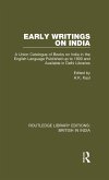 Early Writings on India (eBook, PDF)