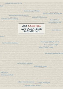 Cover Aus Goethes Autographensammlung