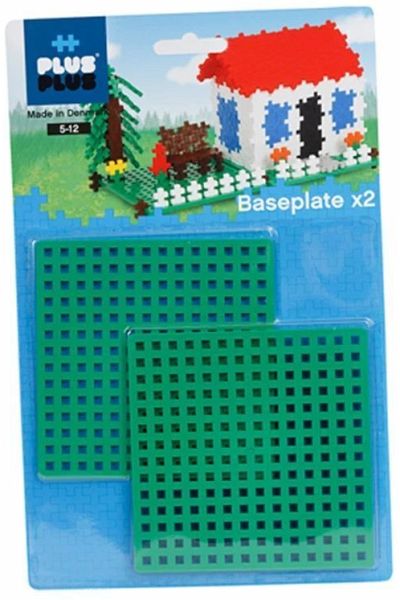 Plus-Plus® 9604022 - Placeplate, Grundplatte, Konstruktionsspielzeug, grün, 2-teilig Plus-Plus® 9604022 - Placeplate, Grundplatte, Konstruktionsspielzeug, grün, 2-teilig