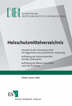 Holzschutzmittelverzeichnis. Verzeichnis der Holzschutzmittel mit allgemeiner bauaufsichtlicher Zulassung, Auflistung der Holzschutzmittel mit RAL-Gütezeichen, Auflistung der Bläueschutzmittel nach VdL-Richtlinie. Holzschutzmittelverzeichnis. Verzeichnis der Holzschutzmittel mit allgemeiner bauaufsichtlicher Zulassung, Auflistung der Holzschutzmittel mit RAL-Gütezeichen, Auflistung der Bläueschutzmittel nach VdL-Richtlinie.