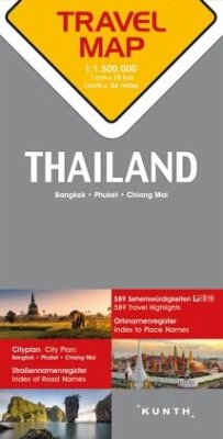 KUNTH TRAVELMAP Thailand 1:1,5 Mio.