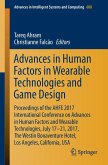 Advances in Human Factors in Wearable Technologies and Game Design