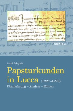 Cover Papsturkunden in Lucca (1227-1276)
