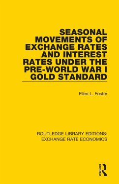 Cover Seasonal Movements of Exchange Rates and Interest Rates Under the Pre-World War I Gold Standard (eBook, PDF)