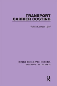 Transport Carrier Costing (eBook, PDF) - Talley, Wayne Kenneth
