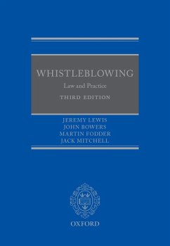 Whistleblowing (eBook, ePUB) - Lewis, Jeremy; Bowers QC, John; Fodder, Martin; Mitchell, Jack