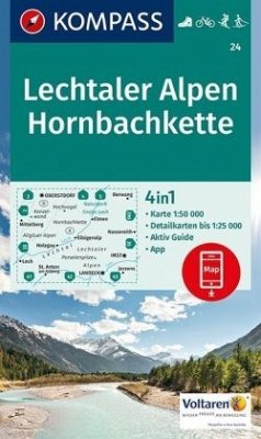 Kompass Karte Lechtaler Alpen, Hornbachkette