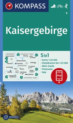 KOMPASS Wanderkarte Kaisergebirge