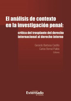 El análisis de contexto en la investigación penal: (eBook, ePUB)
