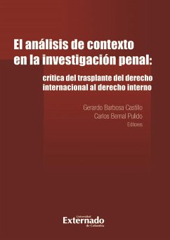 Cover El análisis de contexto en la investigación penal: (eBook, ePUB)