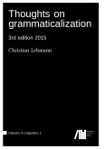 Thoughts on grammaticalization