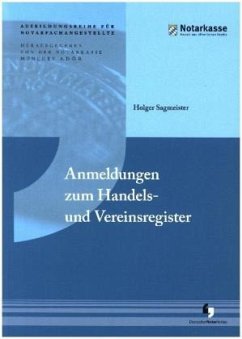 Anmeldungen zum Handels- und Vereinsregister