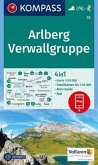 KOMPASS Wanderkarte Arlberg, Verwallgruppe KOMPASS Wanderkarte Arlberg, Verwallgruppe