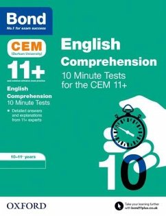 Bond 11+: CEM English Comprehension 10 Minute Tests: Ready for the 2024 exam - Jenkins, Christine; Bond 11+