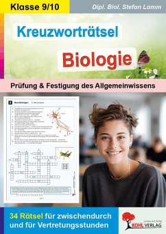 Cover Kreuzworträtsel Biologie / Klasse 9-10 (eBook, PDF)