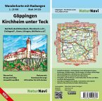 NaturNavi Wanderkarte mit Radwegen Göppingen - Kirchheim unter Teck