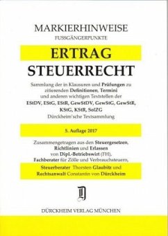 Cover Ertragsteuerrecht, Markierhinweise/Fußgängerpunkte