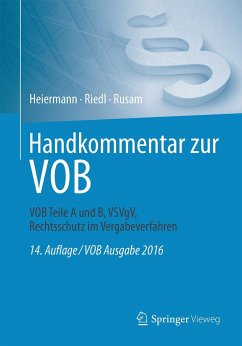Handkommentar zur VOB - Heiermann, Wolfgang;Kullack, Andrea;Mansfeld, Lutz