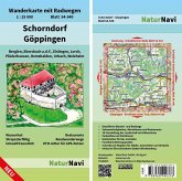 NaturNavi Wanderkarte mit Radwegen Schorndorf - Göppingen