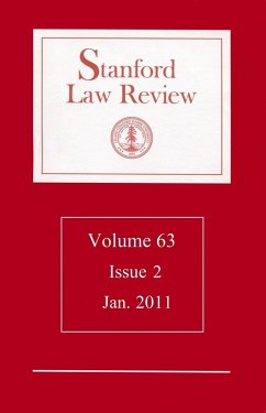 Cover Stanford Law Review: Volume 63, Issue 2 - January 2011 (eBook, ePUB)