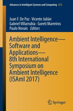 Ambient Intelligence¿ Software and Applications ¿ 8th International Symposium on Ambient Intelligence (ISAmI 2017)