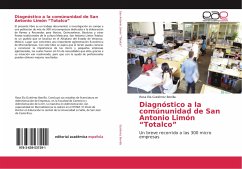 Diagnóstico a la comúnunidad de San Antonio Limón ¿Totalco¿ - Gutiérrez Bonilla, Rosa Ela
