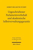 Ungeschriebener Parlamentsvorbehalt und akademische Selbstverwaltungsgarantie (eBook, PDF)