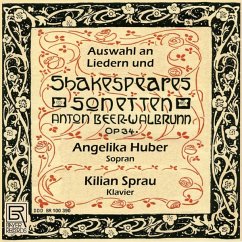 Shakespeare-Sonette Und Ausgewählte Lieder - Huber,Angelika/Sprau,Kilian