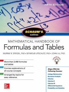 Schaum's Outline of Mathematical Handbook of Formulas and Tables, Fifth Edition - Lipschutz, Seymour; Spiegel, Murray; Liu, John