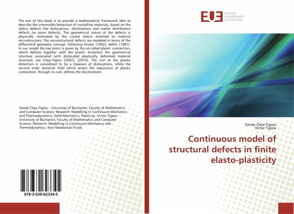 Continuous model of structural defects in finite elasto-plasticity Continuous model of structural defects in finite elasto-plasticity