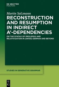 Reconstruction and Resumption in Indirect A'-Dependencies (eBook, PDF) - Salzmann, Martin