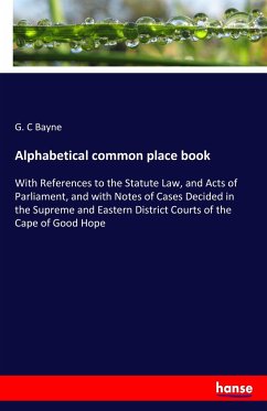 Alphabetical common place book