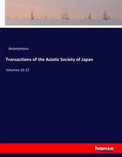 Transactions of the Asiatic Society of Japan - Anonym