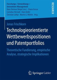 Technologieorientierte Wettbewerbspositionen und Patentportfolios - Frischkorn, Jonas