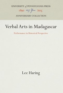 Verbal Arts in Madagascar - Haring, Lee